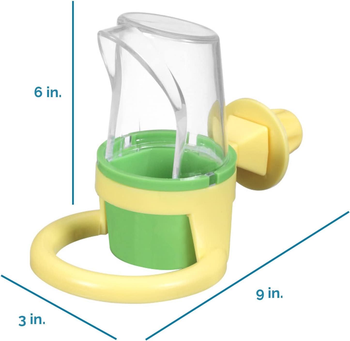 imageJW Pet Bird Cage Clean Cup Feeder ampamp Water Cup Bird Accessory Small Assorted ColorsSmall