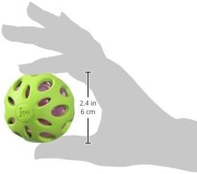 imageJW Pet Crackle Heads Crackle Ball Crunchy Noise Chew Fetch Toy for Dogs Assorted Colors Large 4 DiameterSmall