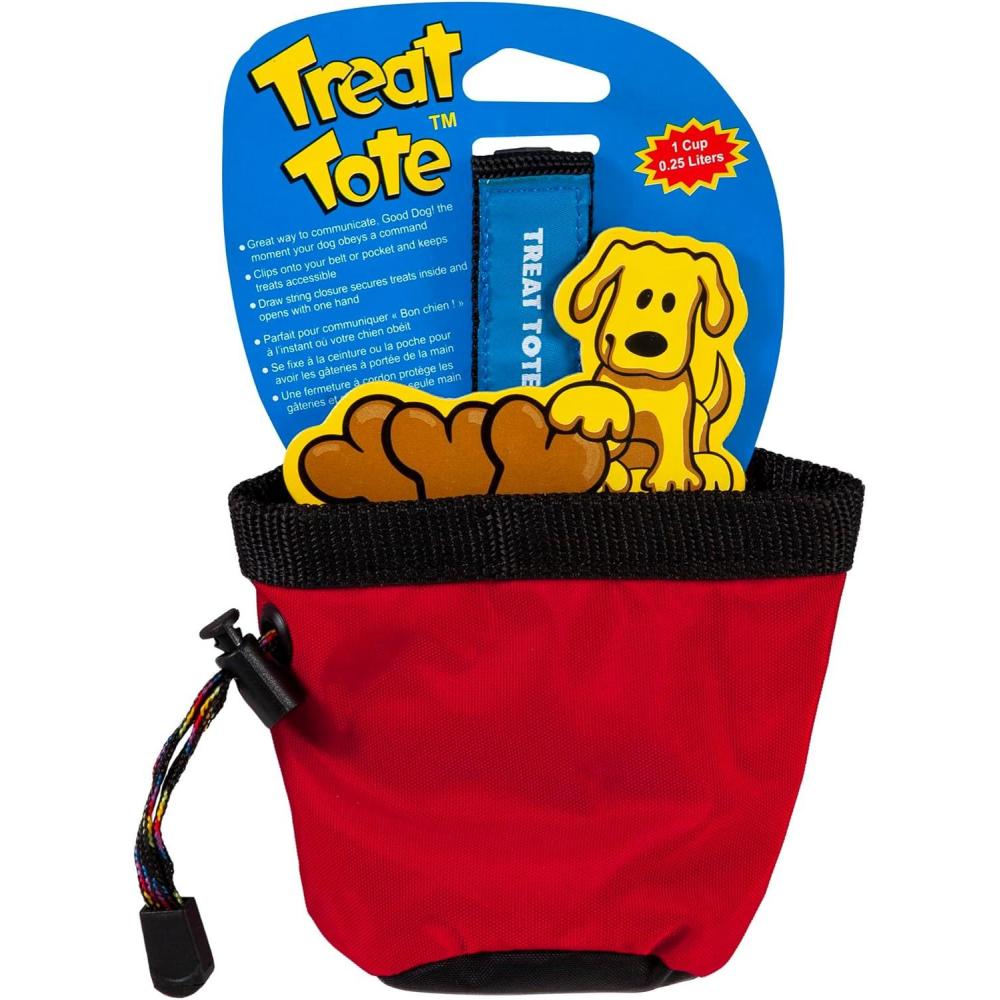 imageChuckit Treat Tote Dog Treat Pouch for Puppy Training 1 Cup Capacity Assorted Colors1 Cup