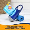 imageArm ampamp Hammer Dog Poop Bag Dispenser With 30 Count Dog Poop Bags With Activated Baking Soda 9 x 14 Inches BlackBlue