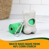 imageArm ampamp Hammer Dog Poop Bag Dispenser With 30 Count Dog Poop Bags With Activated Baking Soda 9 x 14 Inches BlackWhite