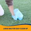 imageArm ampamp Hammer EasyTear Disposable Dog And Cat Waste Bags With Activated Baking Soda 180 Dog Poop Bags 9 x 14 InchesBlue