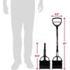 imageArm ampamp Hammer Pooper Scooper Claw Scoop Dog Poop Scooper for Yard Pet Waste Management System