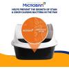 imageArm ampamp Hammer Rimmed Cat Litter Box with High Sides and Microban Made in USAPearl White Dark Gray