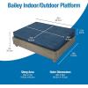imageBooda LaZBoy Bailey Platform Elevated Dog Bed for Pets up to 75 lbs Blue Acacia 38 x 29