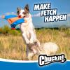 imageChuckit Flying Squirrel Fetch Dog Toy  Water Floating Flyer  Soft and Durable Polyester Canvas Construction  For Medium Dogs  Size Medium  95inch Diameter  Pack of 1  Orange and BlueSmall