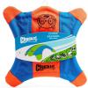 imageChuckit Flying Squirrel Fetch Dog Toy  Water Floating Flyer  Soft and Durable Polyester Canvas Construction  For Medium Dogs  Size Medium  95inch Diameter  Pack of 1  Orange and BlueSmall