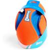 imageChuckit Fumble Fetch Dog Football  Outdoor and Indoor Interactive Dog Toy with Grooved Design for Easy Pickup  Made from Durable Rubber  Floats in Water  Small  Orange and BlueOrangeBlue