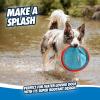 imageChuckit Max Glow Paraflight Flying Disc Dog Toy  Water Floating Flyer  Durable Nylon Construction with Soft Rubber Edges  For Medium and Large Dogs  Size Large  975quot L x 975quot W  Pack of 1BlueOrange