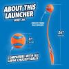 imageChuckit Sport 26L Dog Ball Launcher  Includes a 3inch Diameter Large Ball for Dogs 60100 Pounds  Manual Thrower for Tennis Balls With a Slim Ergonomic Handle  26inch LengthSport