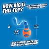 imageChuckit Ultra Duo Tug Dog Toy  Two Ultra Balls on a Durable Nylon Cord Handle  Fetch and TugofWar Toy for Dogs  Size Medium  For Breeds 2060 lbs  25inch Diameter  Orange and BlueMedium