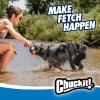 imageChuckit Ultra Duo Tug Dog Toy  Two Ultra Balls on a Durable Nylon Cord Handle  Fetch and TugofWar Toy for Dogs  Size Medium  For Breeds 2060 lbs  25inch Diameter  Orange and BlueMedium