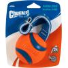imageChuckit Ultra Duo Tug Dog Toy  Two Ultra Balls on a Durable Nylon Cord Handle  Fetch and TugofWar Toy for Dogs  Size Medium  For Breeds 2060 lbs  25inch Diameter  Orange and BlueLarge