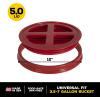 imageGAMMA2 Gamma Seal Lid  Pet Food Storage Container Lids  Fits 35 5 6 ampamp 7 Gallon Buckets Black Made in USARed