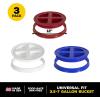 imageGamma2 Gamma Seal Lid 3pk Combo for Utility Buckets  Fits 35 5 6 ampamp 7 gallon buckets Red White ampamp Blue Made in USA