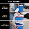 imageGamma2 Gamma Seal Lid 3pk Combo for Utility Buckets  Fits 35 5 6 ampamp 7 gallon buckets Red White ampamp Blue Made in USA