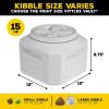 imageGamma2 Vittles Vault Dog Food Storage Container with Airtight Lid holds up to 1015 Pounds of Dry Pet Food Cat Kibble and Bird Feed BPA Free Made in USA15 Pounds