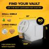 imageGamma2 Vittles Vault Stackable Dog Food Storage Container with Sealing Lid Up to 60 lbs Dry Pet Food Storage Container USAMade  145quot L x 19quot H60 Pounds