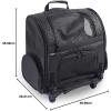 imageGen7Pets Dog Carrier  Large Black Roller Bag Pet CarrierBlack