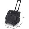 imageGen7Pets Dog Carrier  Large Black Roller Bag Pet CarrierBlack