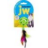 imageJW Pet Cataction Feather Ball with Bell Cat Toy Green 1 Count Pack of 1 71059
