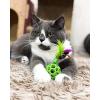 imageJW Pet Cataction Feather Ball with Bell Cat Toy Green 1 Count Pack of 1 71059