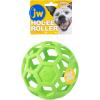 imageJW Pet Holee Roller Dog Toy Puzzle Ball Natural Rubber Medium 45 Inch Diameter Colors May VaryAssorted