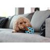 imageJW Pet Holee Roller Dog Toy Puzzle Ball Natural Rubber Medium 45 Inch Diameter Colors May VaryBlue
