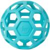imageJW Pet Holee Roller Dog Toy Puzzle Ball Natural Rubber Medium 45 Inch Diameter Colors May VaryBlue