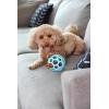 imageJW Pet Holee Roller Dog Toy Puzzle Ball Natural Rubber Medium 45 Inch Diameter Colors May VaryBlue