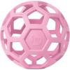 imageJW Pet Holee Roller Dog Toy Puzzle Ball Natural Rubber Medium 45 Inch Diameter Colors May VaryPink