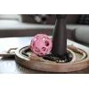 imageJW Pet Holee Roller Dog Toy Puzzle Ball Natural Rubber Medium 45 Inch Diameter Colors May VaryPink