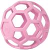 imageJW Pet Holee Roller Dog Toy Puzzle Ball Natural Rubber Medium 45 Inch Diameter Colors May VaryPink