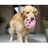 imageJW Pet Holee Roller Dog Toy Puzzle Ball Natural Rubber Medium 45 Inch Diameter Colors May VaryPink