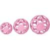 imageJW Pet Holee Roller Dog Toy Puzzle Ball Natural Rubber Medium 45 Inch Diameter Colors May VaryPink