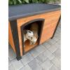 imagePRECISION PET PRODUCTS Extreme Outback Log Cabin Dog House Large Natural Wood 7027013WalnutDark Brown