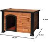 imagePRECISION PET PRODUCTS Extreme Outback Log Cabin Dog House Large Natural Wood 7027013WalnutDark Brown