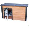imagePRECISION PET PRODUCTS Extreme Outback Log Cabin Dog House Large Natural Wood 7027013WalnutDark Brown