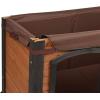 imagePRECISION PET PRODUCTS Extreme Outback Log Cabin Dog House Large Natural Wood 7027013WalnutDark Brown