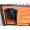 imagePRECISION PET PRODUCTS Extreme Outback Log Cabin Dog House Large Natural Wood 7027013WalnutDark Brown
