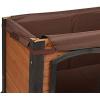 imagePRECISION PET PRODUCTS Extreme Outback Log Cabin Dog House Large Natural Wood 7027013WalnutDark Brown