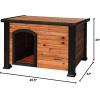 imagePRECISION PET PRODUCTS Extreme Outback Log Cabin Dog House Large Natural Wood 7027013WalnutDark Brown