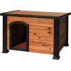 imagePRECISION PET PRODUCTS Extreme Outback Log Cabin Dog House Large Natural Wood 7027013WalnutDark Brown