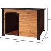 imagePRECISION PET PRODUCTS Extreme Outback Log Cabin Dog House Large Natural Wood 7027013WalnutDark Brown