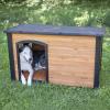 imagePRECISION PET PRODUCTS Extreme Outback Log Cabin Dog House Large Natural Wood 7027013WalnutDark Brown