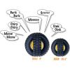imagePet Qwerks XTire Ball Dog Toys  Jingle Interactive Chew Toy  SmallAnimal Sound