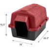 imagePetmate Aspen Pet Outdoor Dog House Extra Small For Pets Up to 15 Pounds Made in USA265 x 18 x 165