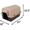 imagePetmate Aspen Pet Outdoor Dog House Extra Small For Pets Up to 15 Pounds Made in USA265 x 18 x 165