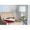 imagePetmate Aspen Pet Self Warming Round Bed 195 Inches Barn Red and Cream