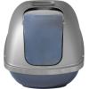 imagePetmate Basic Hooded Cat Litter Pan Made in USA 188quotL x 152quotW x 14quotHBlue  Silver